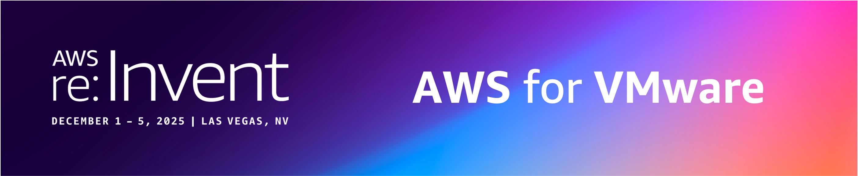 AWS for VMware at reinvent 2025