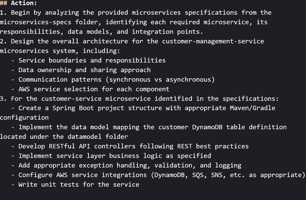 Sample of a steering file to generate the target source code