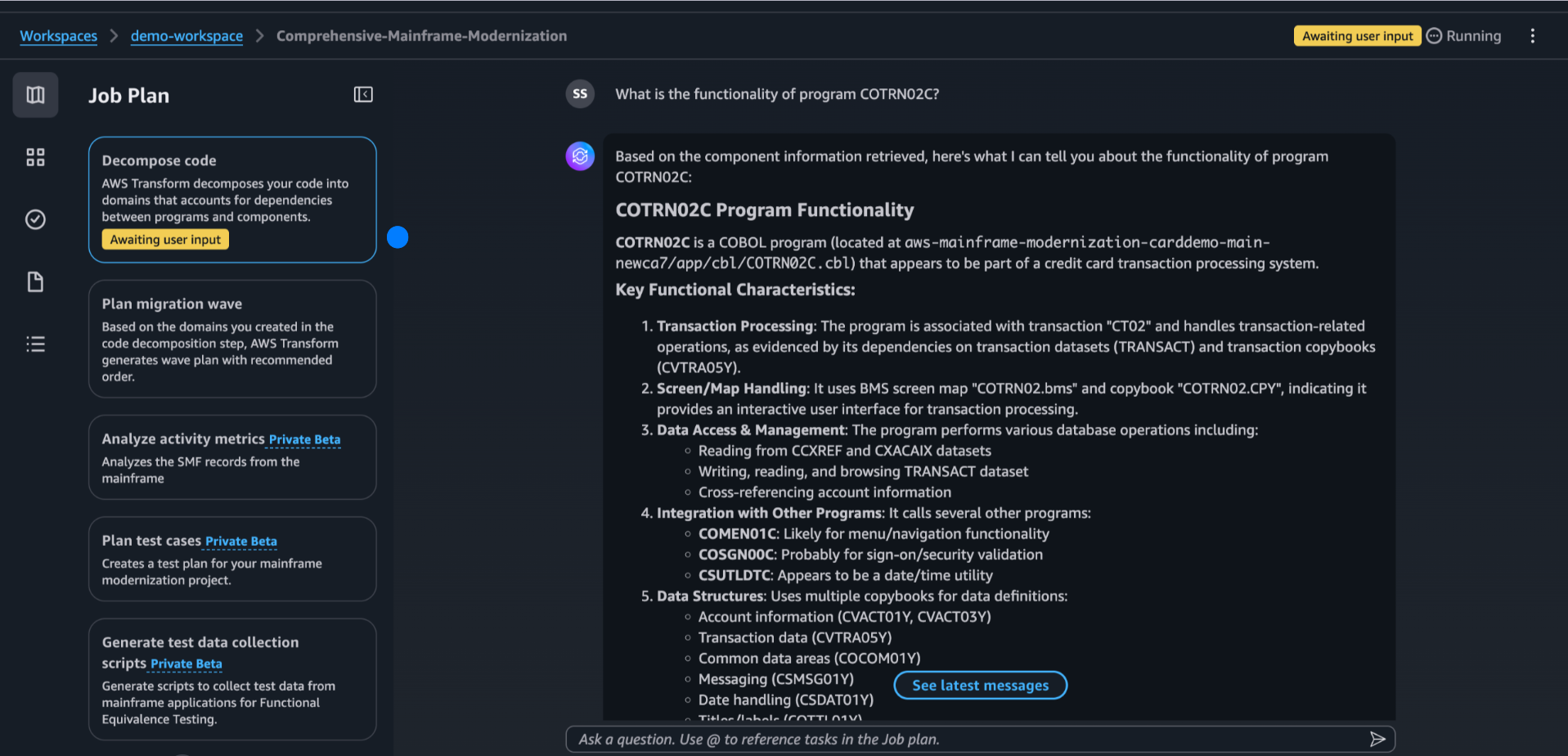 Review and configure inputs for code and domain decomposition