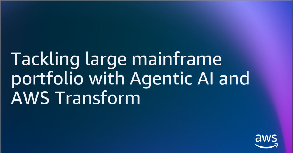 Tackling large mainframe portfolio with Agentic AI and AWS Transform