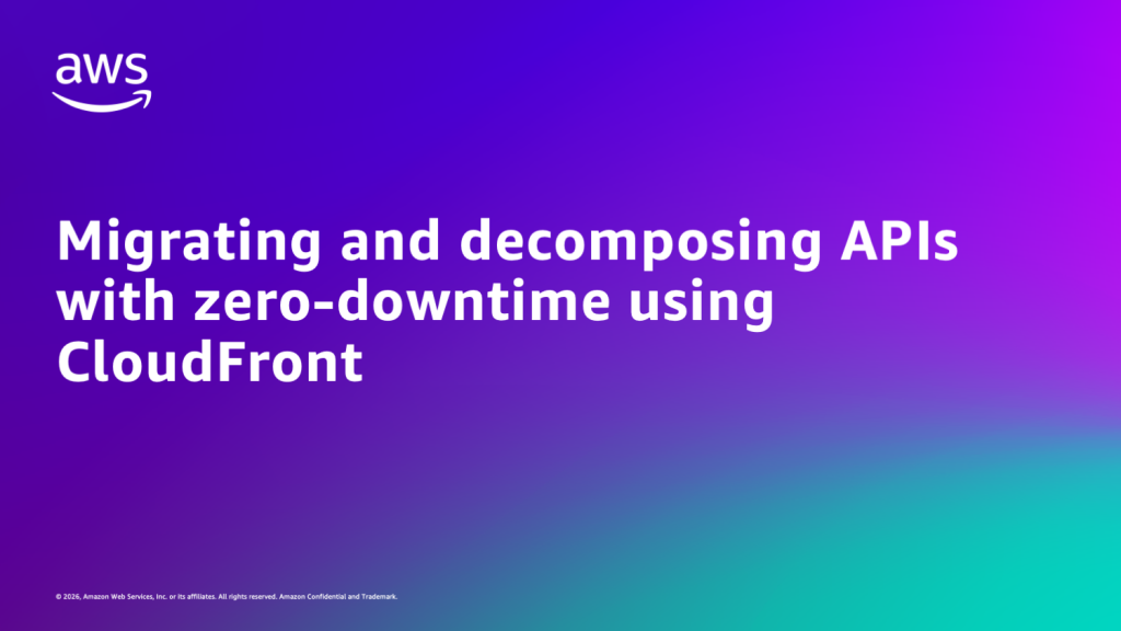 Migrating and decomposing APIs with zero-downtime using CloudFront