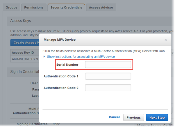 Screenshot of the "Serial Number" box Screenshot of the "Serial Number" box