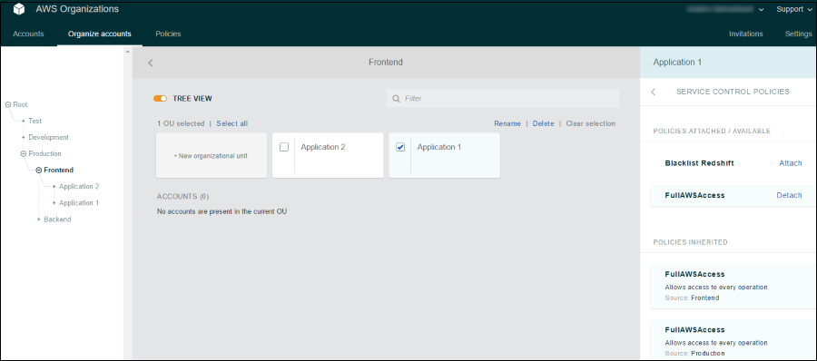 Screenshot showing SCPs that are attached and available