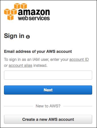 Step 1: Sign in as a root user or IAM user