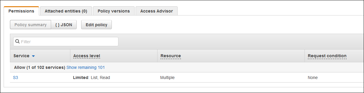 Screenshot of the updated policy summary that no longer shows warnings Screenshot of the updated policy summary that no longer shows warnings