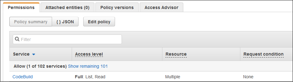 Screenshot showing the updated policy summary with no warnings Screenshot showing the updated policy summary with no warnings