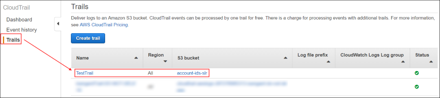 Screenshot of the TestTrail trail