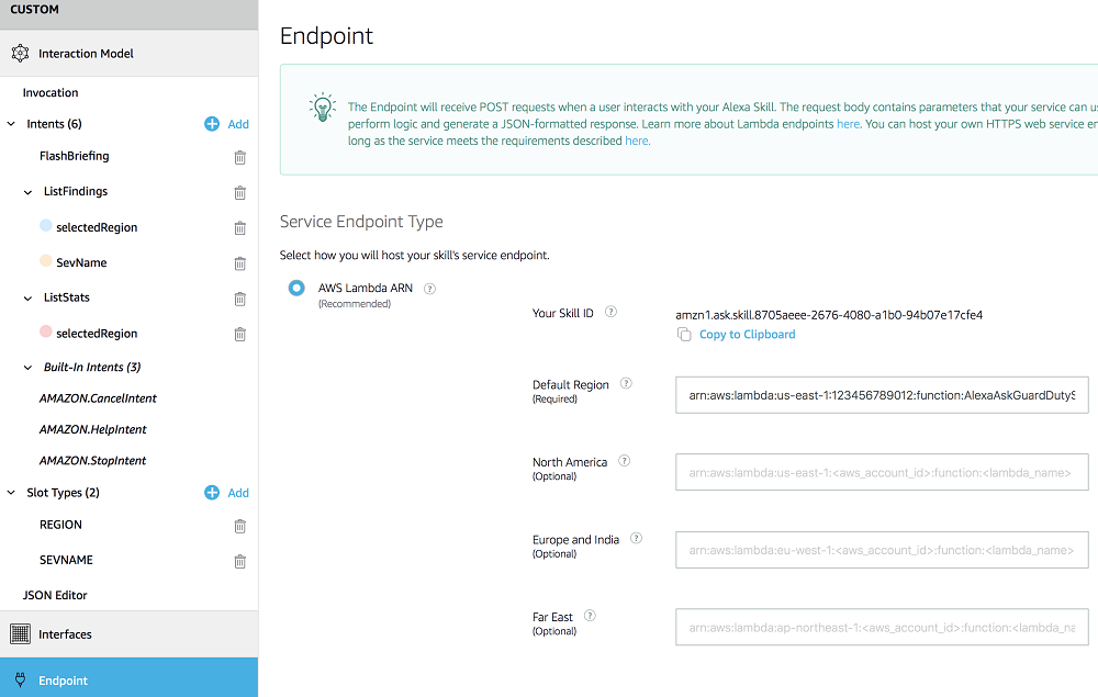 Endpoint interface