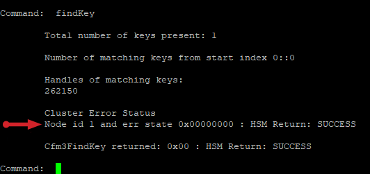 Looking Up a Key in a Single CloudHSM