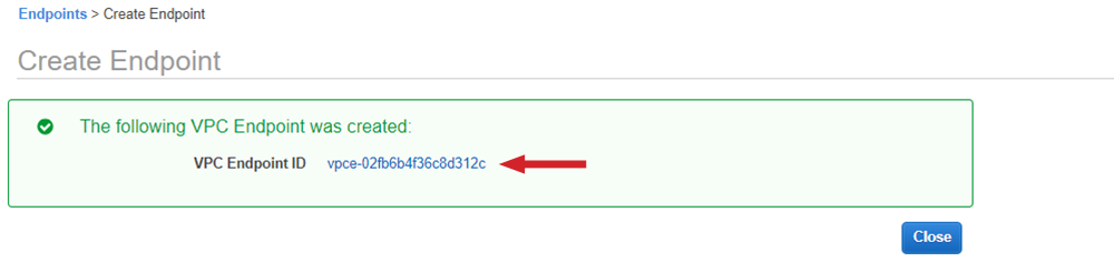 Figure 6: Viewing the endpoint details