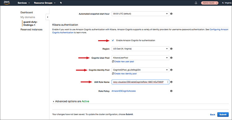 Figure 7: The "Kibana authentication" interface