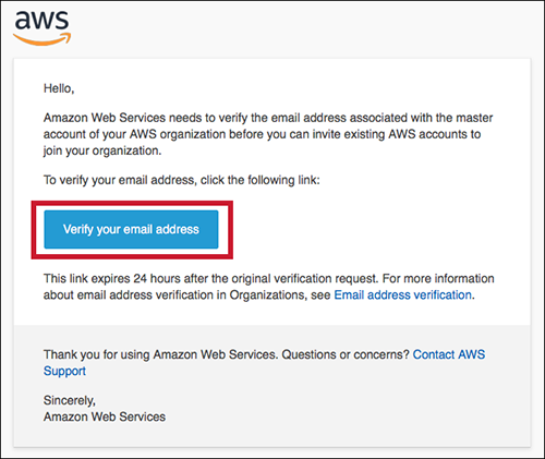 Figure 3: Verification link in email