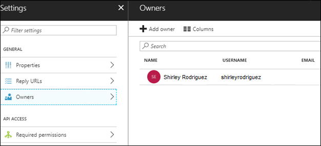 Figure 6: Application Owner