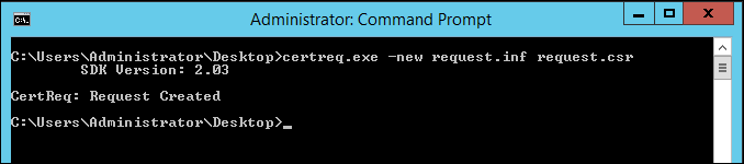 Figure 2: The output of certreq.exe