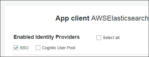 Figure 12: Uncheck "Cognito User Pool" 
