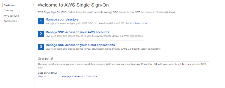 Figure 4: Select Manage your directory