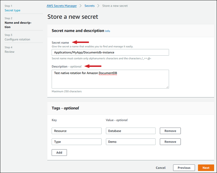 Figure 5: Provide a name and description