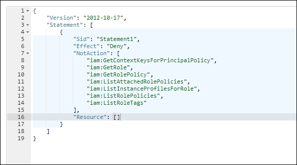 Figure 5: An example policy