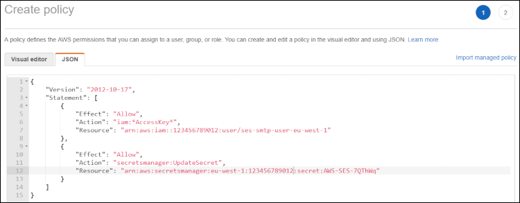 Figure 13: Example policy