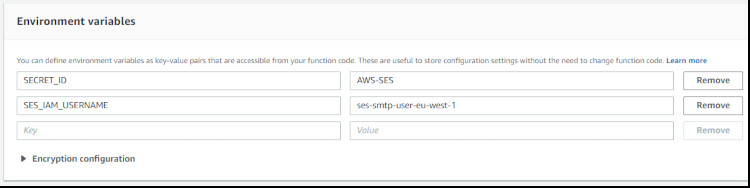 Figure 17: The Python code pasted in the "Function Code" section page