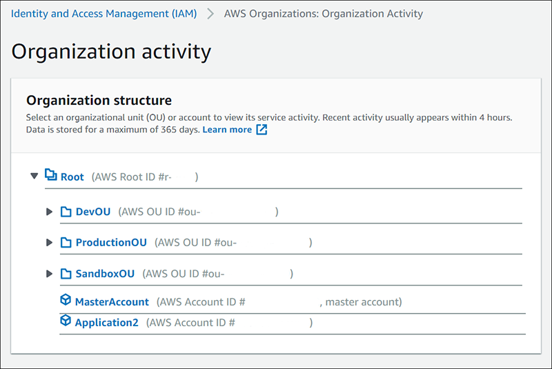 Figure 2: Select 'ProductionOU' from the organizational structure