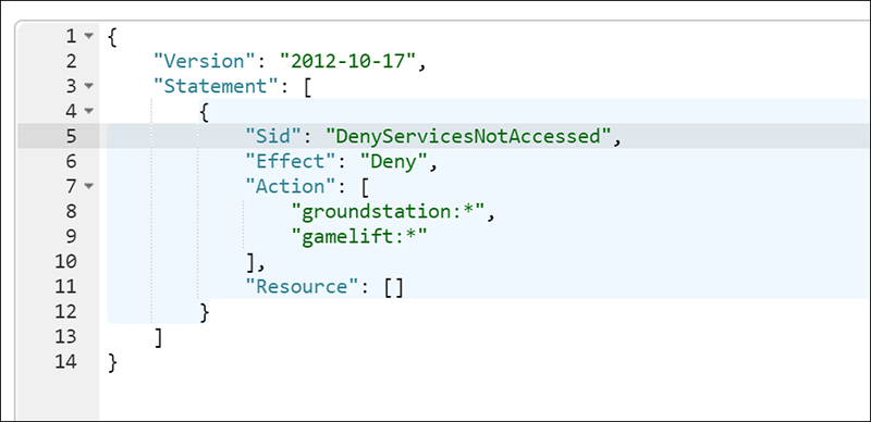 Figure 6: Add the services you want to restrict