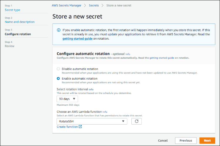 Figure 5: Configure the rotation