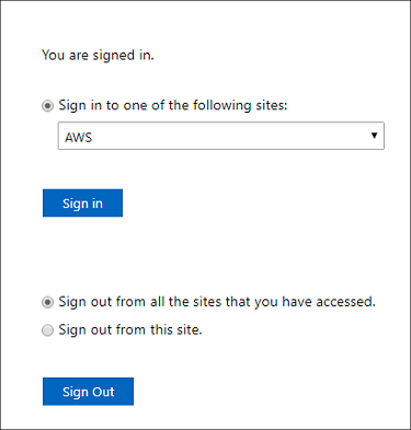Figure 3: Choose AWS