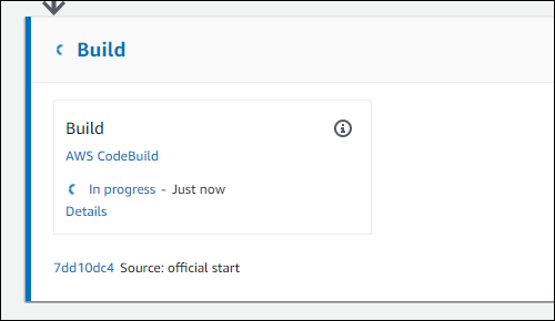 Figure 17: CodePipeline status details