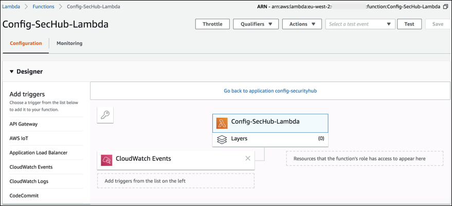 Figure 3: AWS Lambda console