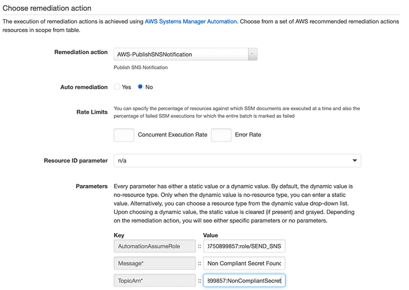 Figure 5: Choose remediation action