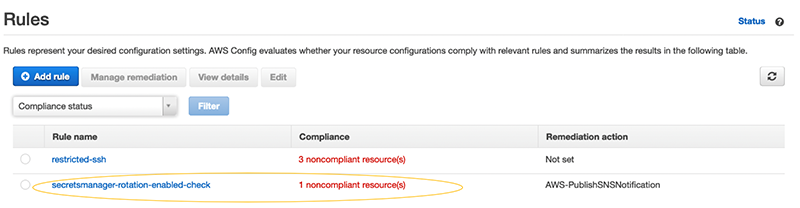 Figure 6: View rule evaluation results