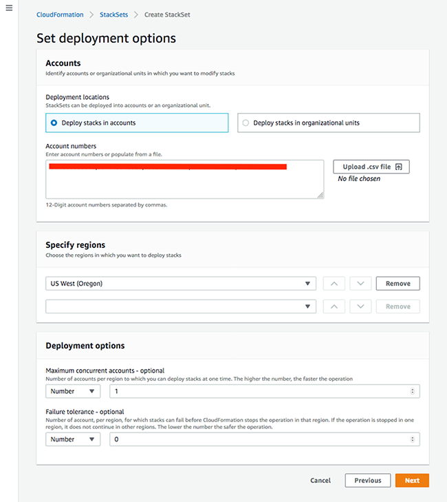 Figure 5: Selecting your deployment options