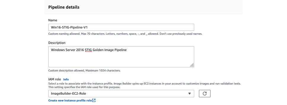 Figure 7: Pipeline details