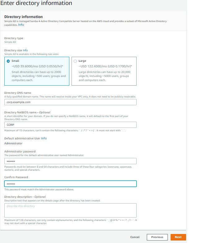 Figure 3: Directory information