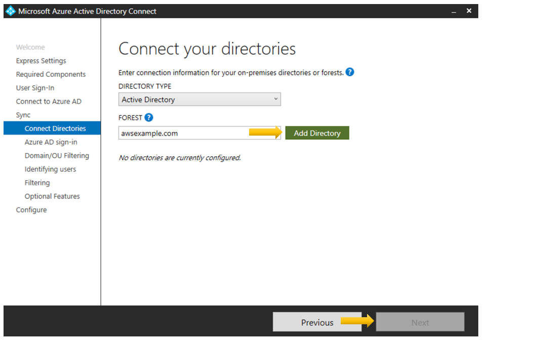 Figure 2: Select a directory to add