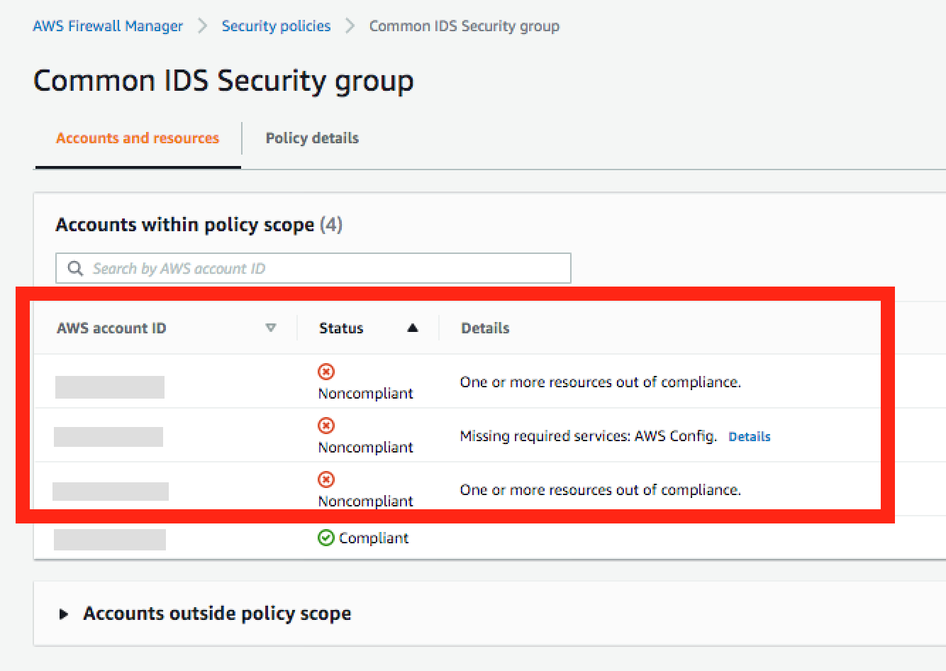 Figure 3: Firewall Manager findings