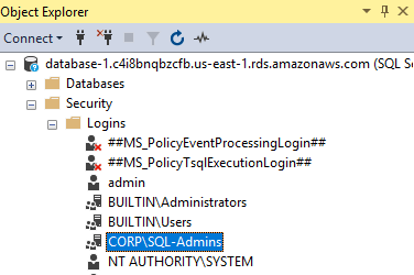 Figure 13: Open group properties