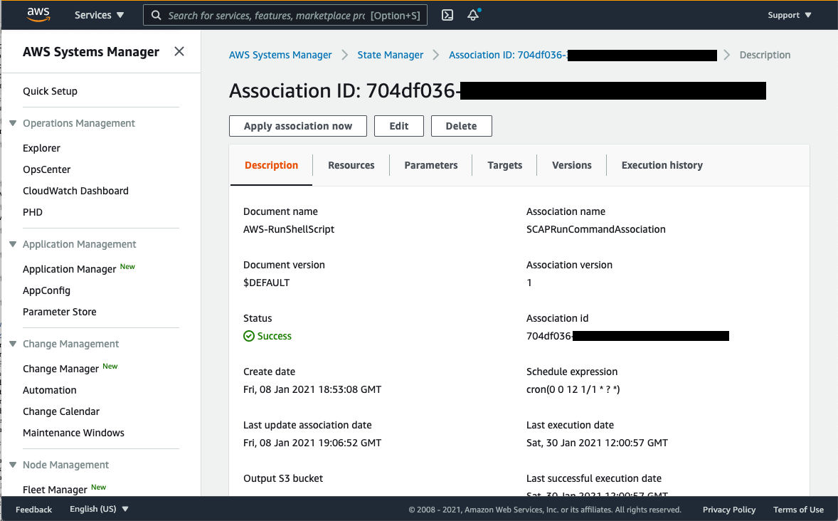 Figure 3: Association details