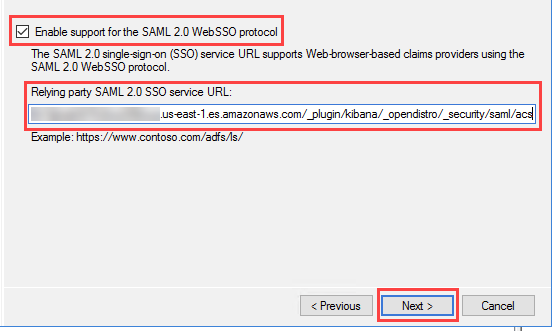 Figure 8: Enable SAML support and provide the SP-initiated SSO URL