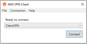 Figure 9: VPN Client ready to connect