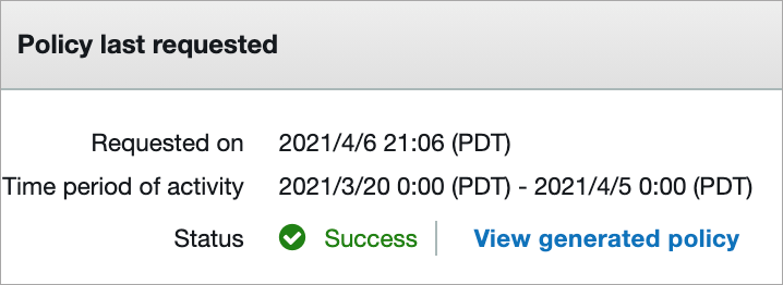 Figure 4: Policy generation progress