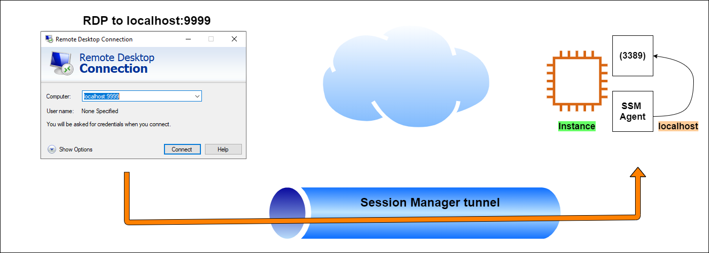 Figure 3: Session Manager tunnel