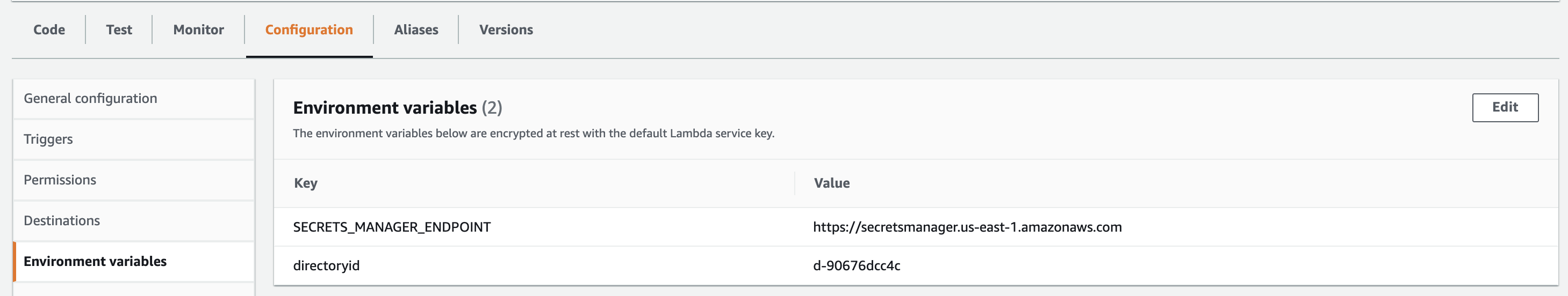 Figure 8: Environment variables setup