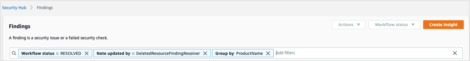 Figure 2: AWS Security Hub