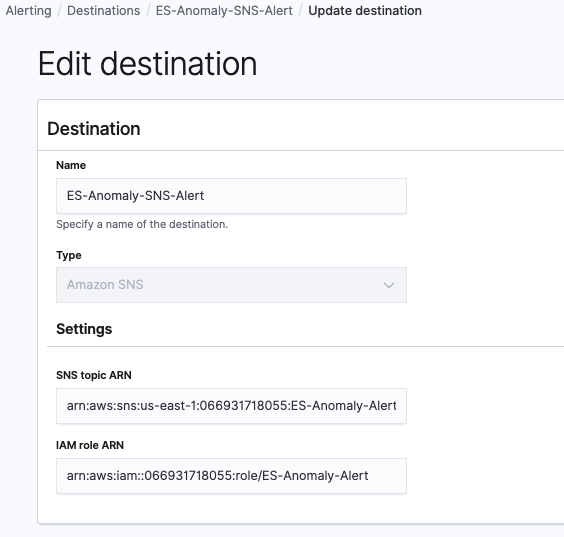 Figure 9 – Destination