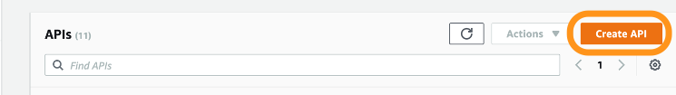 Figure 10: Create an API in API Gateway management console