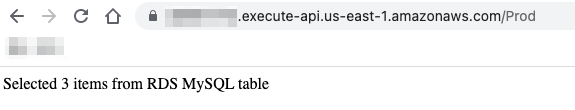 Figure 8. Output from the RESTful API endpoint