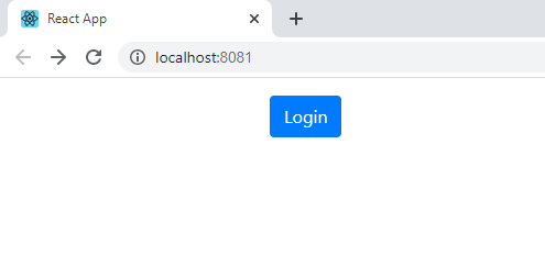 Figure 6: Browser opens to URL http://localhost:8081