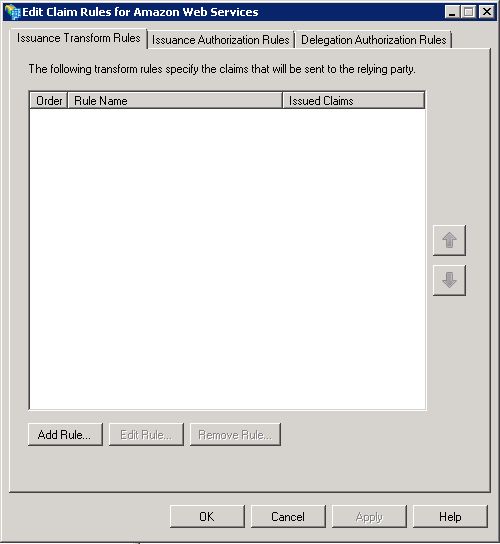 Screenshot showing the Add Rule button